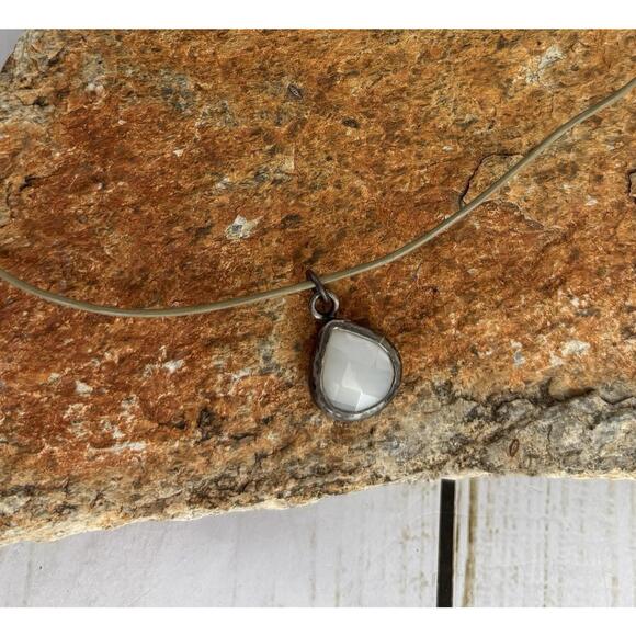 Peyote Bird Bezel Moonstone Sterling Tan Leather J168 - Picture 3 of 5